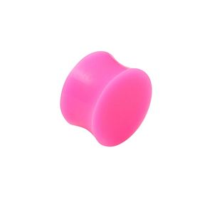 Plug do ucha silikonový růžový