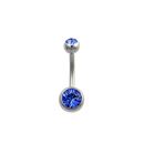 Piercing do pupíku ocelový 1.6 x 6mm