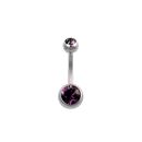 Piercing do pupíku ocelový 1.6 x 6mm