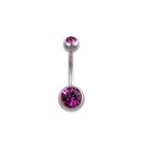 Piercing do pupíku ocelový 1.6 x 6mm