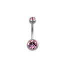 Piercing do pupíku ocelový 1.6 x 6mm