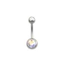 Piercing do pupíku ocelový 1.6 x 6mm