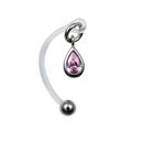 Christina piercing 1.6 x 25mm - kulička 4mm