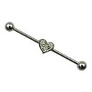 Industrial piercing srdce 1.6 x 38mm
