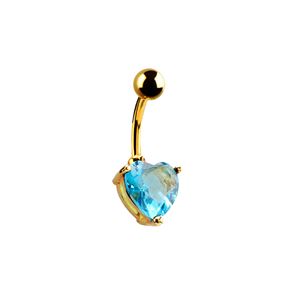 Piercing do pupíku zlatý