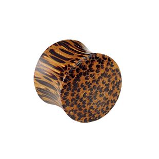 Piercing - Plug do ucha kokosové dřevo