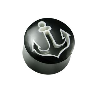 Piercing - Plug do ucha z rohoviny kotva