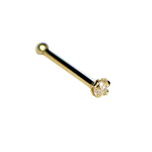 Piercing - Nostrilka zlatá s diamantem