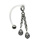 Christina piercing 1.6 x 25mm - růžová