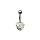 Piercing do pupíku ocelový 1.6 x 10mm