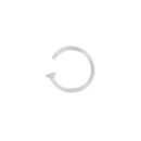 Piercing do nosu průhledný 0.8 x 7mm