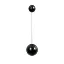 piercing těhotenský černý 1.6 x 20mm