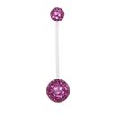 piercing těhotenský růžový 1.6 x 20mm