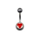 Piercing do pupíku srdce 1.6 x 8mm