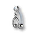 Christina piercing kroužek 1.6 x 12mm - kroužek 5mm