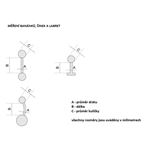 Banánek titanový - rozměry banánků, činek a labret