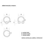 Kroužek titanový - rozměry kroužků a podkov