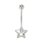 Těhotenský piercing - těhotenský piercing hvězda