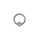 Kroužek titanový 1.2 x 8mm - kulička 4mm