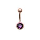 Piercing do pupíku zlatý 1.6 x 10mm